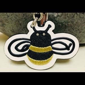 Coach Embroidered Bumble Bee Bag Charm/Key Fob!!